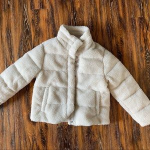 coldcontrol max puffer sherpa mockneck jacket